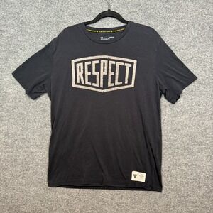 Under Armour Shirt Mens Large Black Project Rock Tshirt Graphic Tshirt Respect